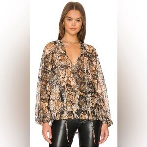 Free People Out For The Night Top in Snake Combo